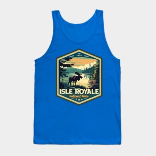 Isle Royale  National Park Vintage WPA Style National Parks Art Tank Top